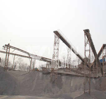 石料生產(chǎn)線生產(chǎn)現(xiàn)場(chǎng)