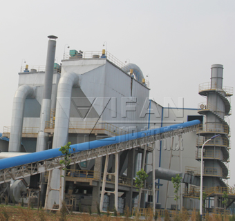 烘干錘式破碎機工作現場