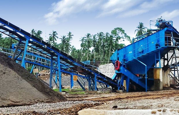 菲律賓河卵石制砂生產(chǎn)線一帆設(shè)備特寫 菲律賓河卵石制砂生產(chǎn)線一帆設(shè)備特寫
