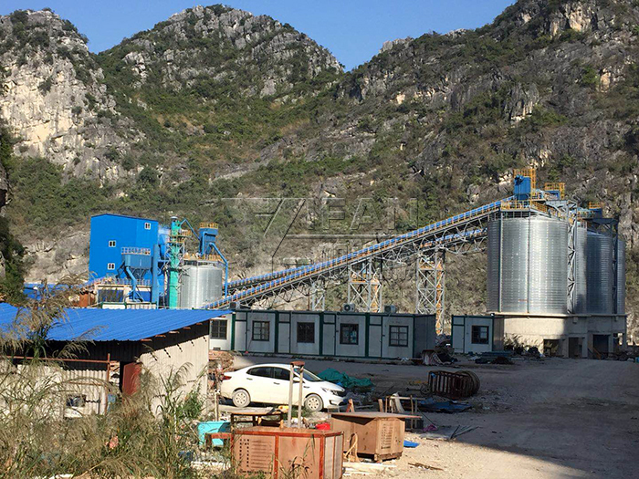 貴港石灰石生產線一角 貴港石灰石生產線一角