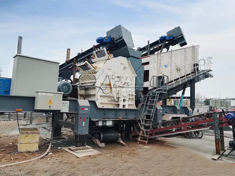 上海建筑垃圾回收利用現場圖一 上海建筑垃圾回收利用現場圖一