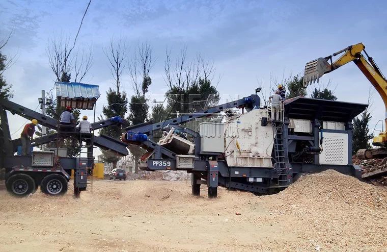 建筑垃圾處理設(shè)備工作現(xiàn)場(chǎng) 建筑垃圾處理設(shè)備工作現(xiàn)場(chǎng)